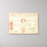 Thousand livre banknote with Louis XVI's
