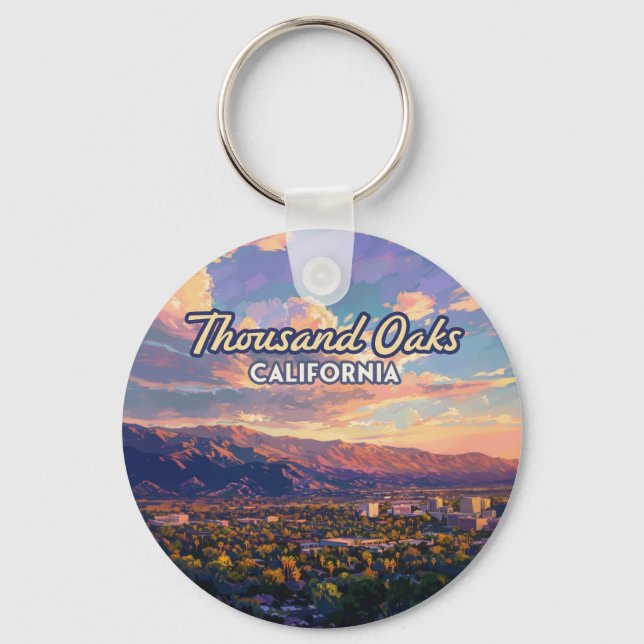Thousand Oaks California Los Angeles Ventura Key Ring (Front)