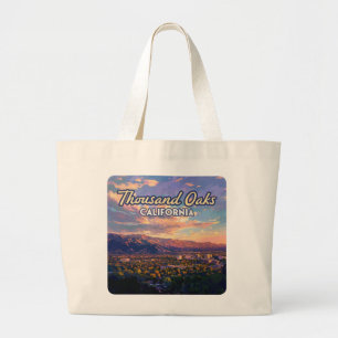 Thousand Oaks California Los Angeles Ventura Large Tote Bag