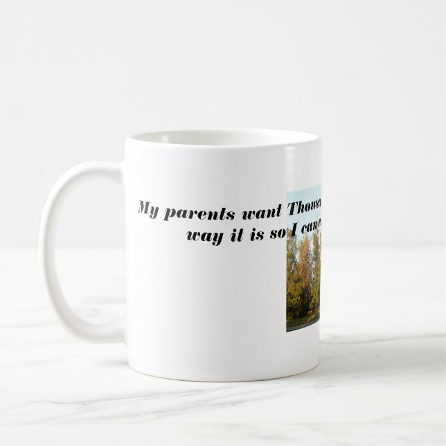 Thousand Oaks park stay the same trees Coffee Mug (Left)
