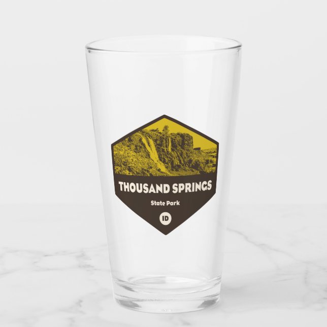 Thousand Springs State Park Idaho Glass (Front)