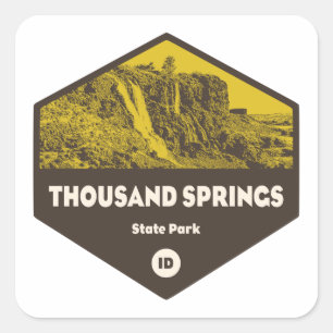 Thousand Springs State Park Idaho Square Sticker