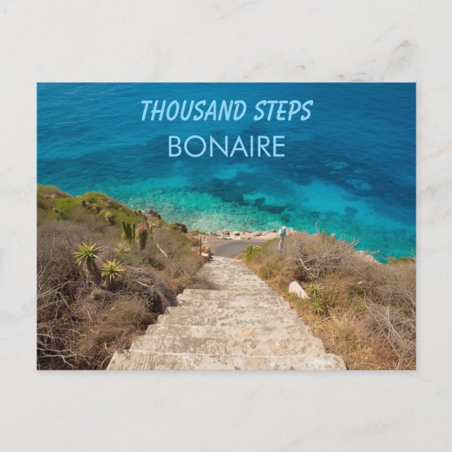 Thousand steps bonaire postcard (Front)