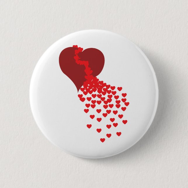Thousands Of Hearts 6 Cm Round Badge (Front)