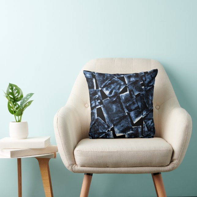 Thow Pillow with Geometric Design (Chair)