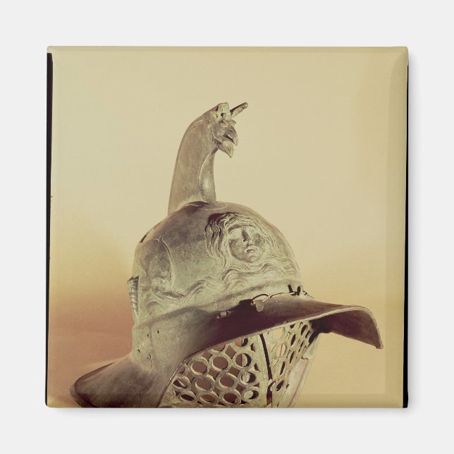 Thracian gladiator's helmet magnet (Front)