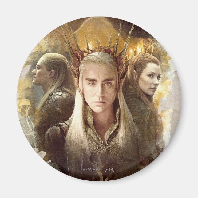 Thranduil, LEGOLAS GREENLEAF™, & TAURIEL™ Graphic Magnet (Front)