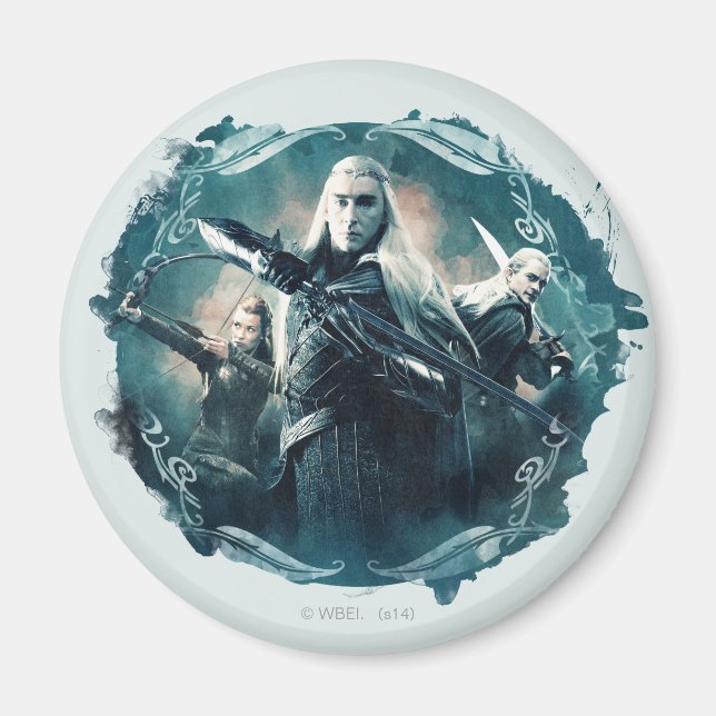Thranduil, TAURIEL™, & LEGOLAS GREENLEAF™ Graphic Magnet (Front)