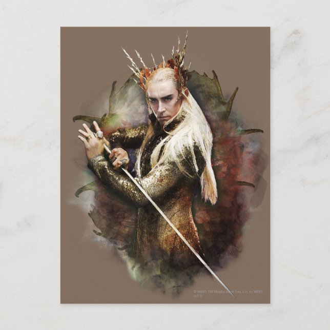 Thranduil With Sword Postcard (Front)