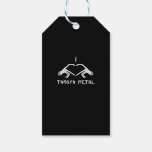 Thrash Skeleton Hands Heart Classic Gift Tags