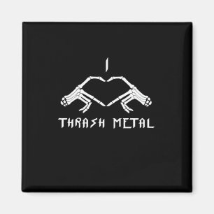 Thrash Skeleton Hands Heart Classic Magnet