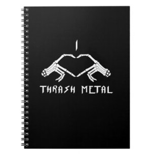 Thrash Skeleton Hands Heart Classic Notebook