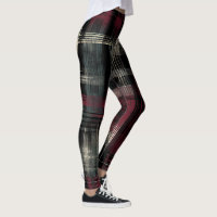 Thrashed Grungy Alternative Grunge Plaid Pattern