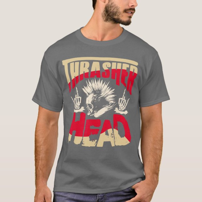 Thrasher Head funny T-Shirt (Front)