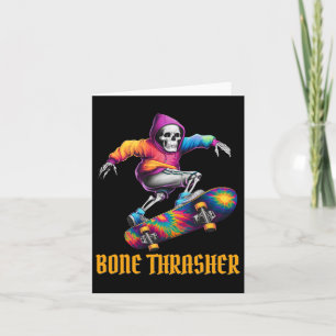 Thrasher Skeleton Halloween Costume Card