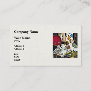 Thread, Lace and  Sewing Patterns Business Card