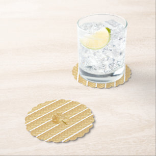 Thread of Gold Paper Coaster