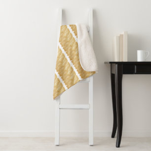 Thread of Gold Sherpa Blanket - Adiela Akoo