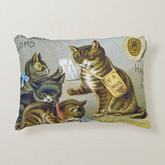 Thread Trade Card, 1880 Decorative Cushion (Front)