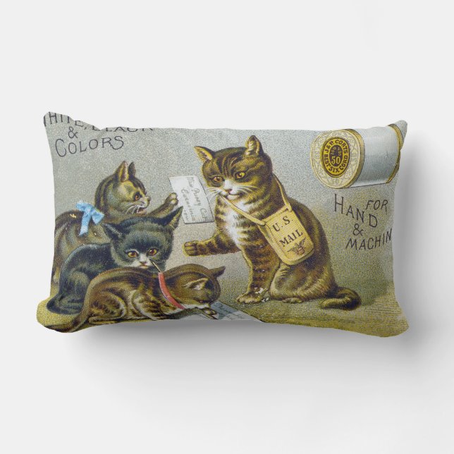 Thread Trade Card, 1880 Lumbar Cushion (Front)