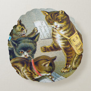 Thread Trade Card, 1880 Round Cushion