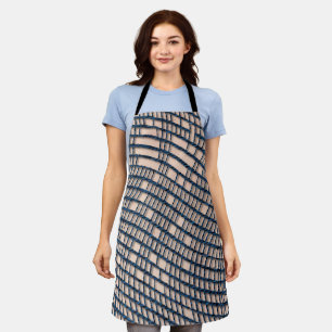 Threadbare Blue Netting Apron