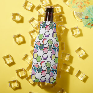 Threaded Hexagons Bottle Cooler