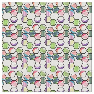 Threaded Hexagons Fabric