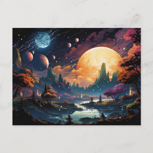 Threadfall From The Orange Planet Postcard (Front)