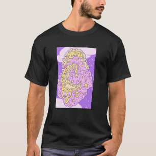 Threadless Aidadaism Custard Cat Melting On A Clou T-Shirt