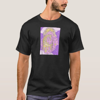 Threadless Aidadaism Custard Cat Melting On A Clou T-Shirt