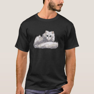 Threadless Aidadaism Persian Cat On Its Own Graphi T-Shirt