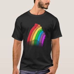 Threadless Benk Rainbow Cats Graphic T-Shirt