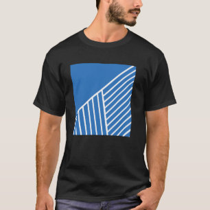 Threadless Emeline Geo Close Up 3 French Blue Grap T-Shirt