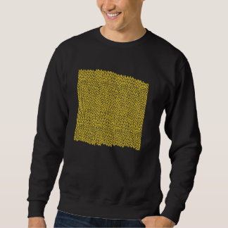 Threadless Emeline Hand Knit Yellow Graphic Sweatshirt