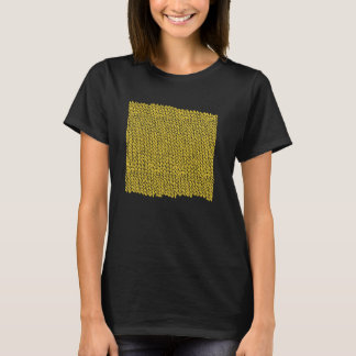 Threadless Emeline Hand Knit Yellow Graphic T-Shirt