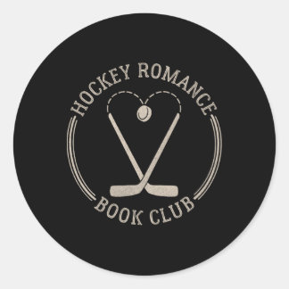 Threadless Grey Sky Chai Hockey Romance Book Club Classic Round Sticker