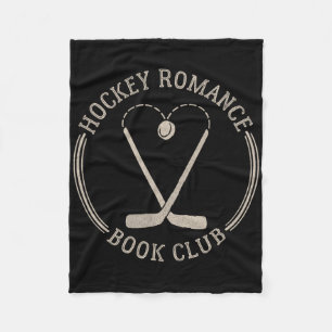 Threadless Grey Sky Chai Hockey Romance Book Club  Fleece Blanket