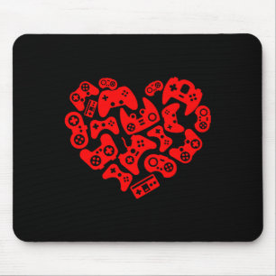 Threadrock Video Game Player Heart Of Controllers  Mouse Mat