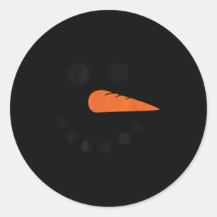 Threadrock Winter Snowman Face - Uni-adults, Uni-k Classic Round Sticker