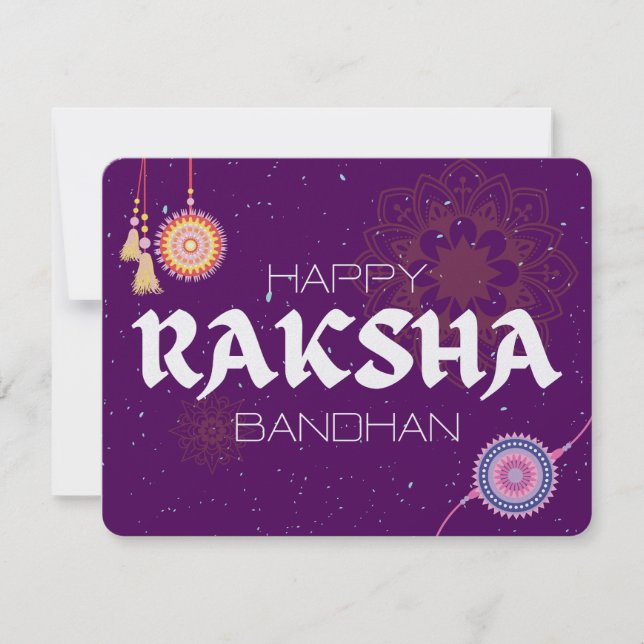 Threads of Love – Raksha Bandhan Celebration Holiday Card (Front)