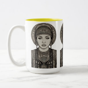 Threads of Tradition Two-Tone Coffee Mug