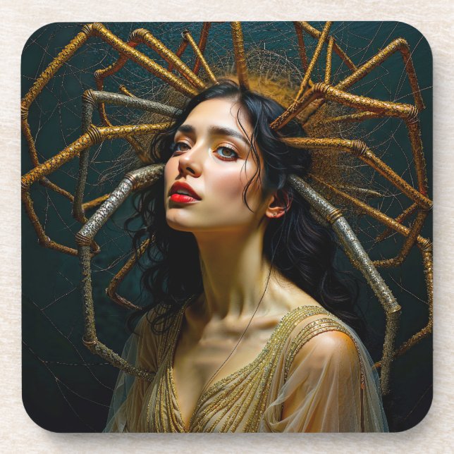 Threads of Transgression  Arachne's Transformation Coaster (Front)