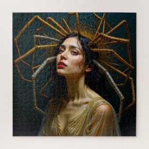 Threads of Transgression Arachne's Transformation Jigsaw Puzzle