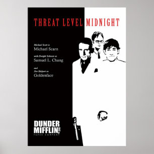 Threat Level Midnight  The Office Poster