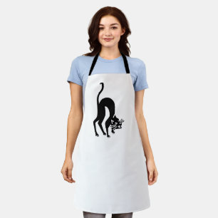 Threatening cat apron