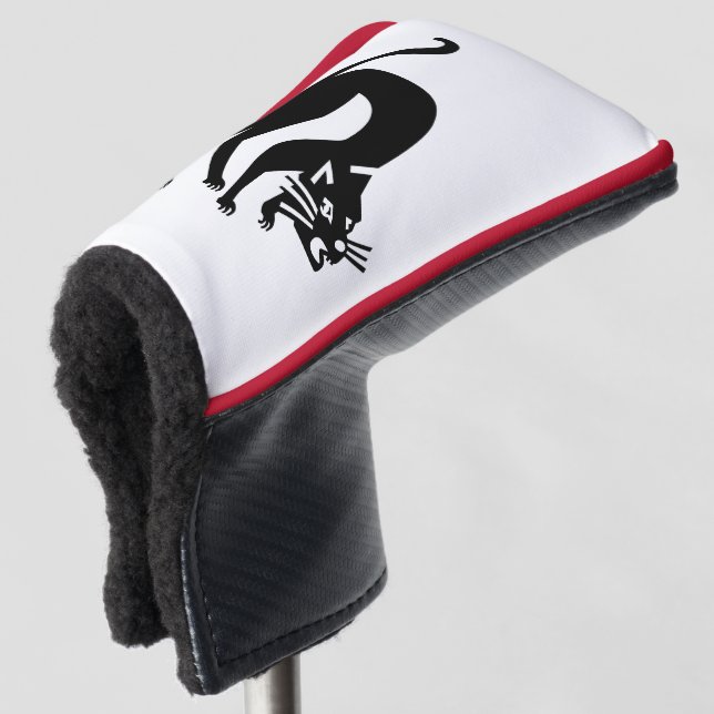 Threatening cat golf head cover (3/4 Front)