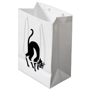 Threatening cat medium gift bag