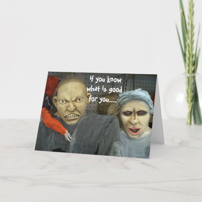 THREATENING HALLOWEEN INVITATION (Front)