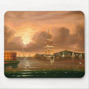 Threatening Sky, Bay of New York Mouse Mat